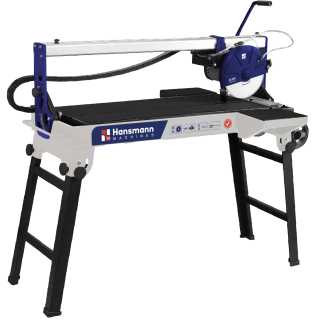 Scie à carrelage 1200mm Hansmann - Coupe à eau avec Laser